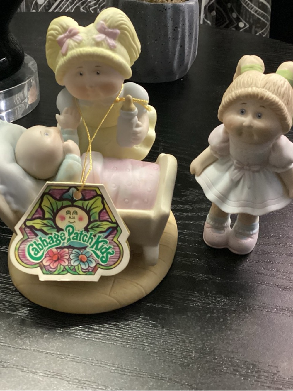 Cabbage Patch Kids Figurine Nursery Set - Pastel Yellow & Pink